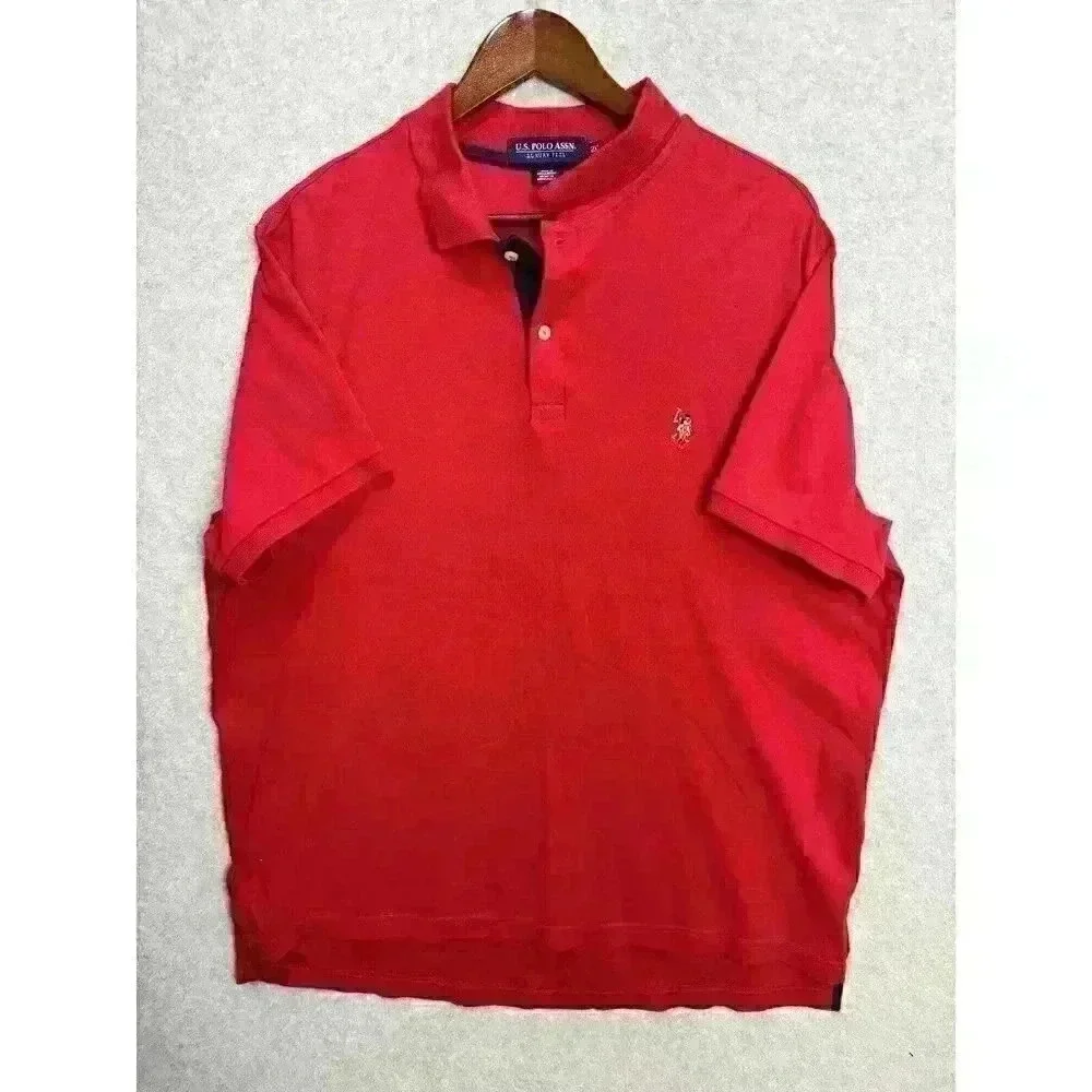 Us Polo Assn Luxury Feel Stretch Soft Men's XXL Red Flesh Pony‎ 100% Cotton EUC